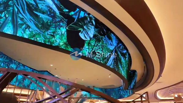 P2mm，橢圓形LED顯示屏，韓國，2024